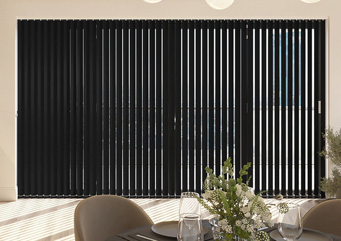 Shimmer (Blackout), Jet - Vertical Blind - Image 3